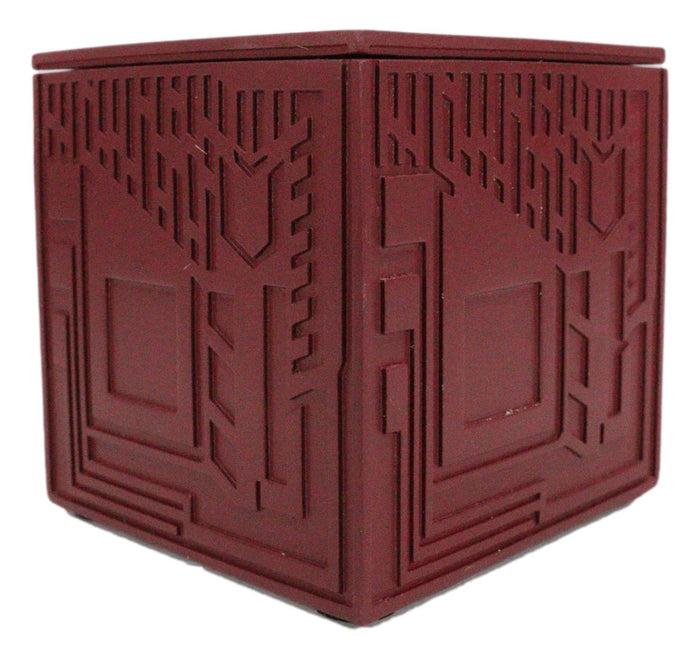 Ebros Gift Frank Lloyd Wright Samuel Freeman House Textile Block Petite Cube Trinket Box
