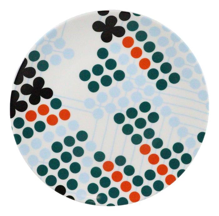 Ebros Gift Frank Lloyd Wright Textile Taliesin West Black Ceramic Dessert Plates Pack Of 4