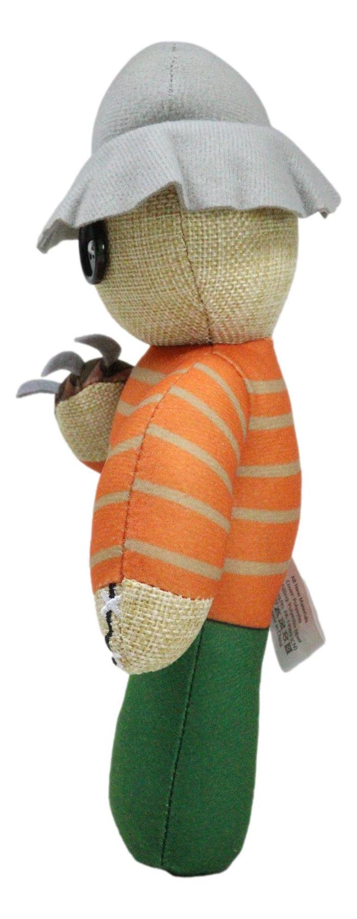 Ebros Gift Fred Freddy Krueger Pinheadz Monster Villain With Voodoo Stitches Plush Toy Doll