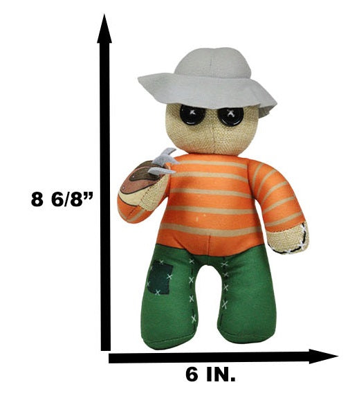 Ebros Gift Fred Freddy Krueger Pinheadz Monster Villain With Voodoo Stitches Plush Toy Doll