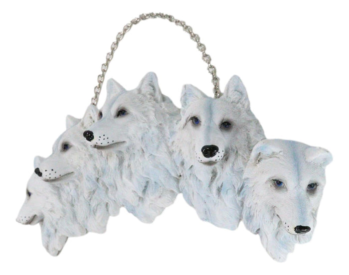 Ebros Gift Full Moon 2 Howling Wolves Dreamcatcher Beaded Lace Feather Wall Plaque Decor