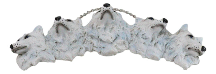 Ebros Gift Full Moon 2 Howling Wolves Dreamcatcher Beaded Lace Feather Wall Plaque Decor