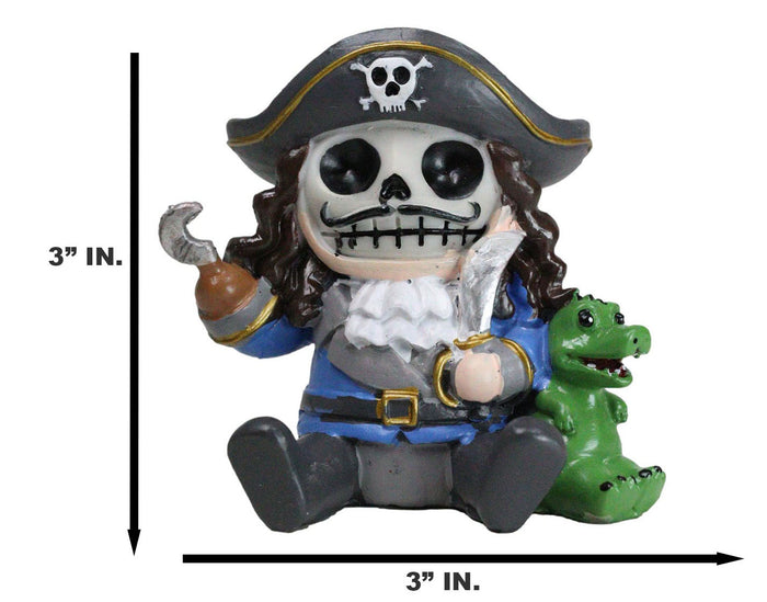 Ebros Gift Furry Bones Arrr Matey Villain Pirate Captain Hook Peter Pan Figurine Furrybones
