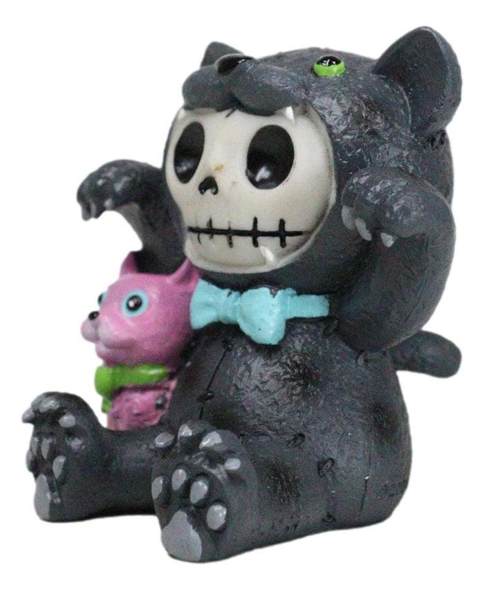 Ebros Gift Furry Bones Basheera Voodoo Skeleton With Pink Panther Doll Figurine Collectible