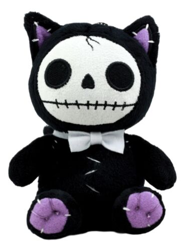 Ebros Gift Furry Bones Black Voodoo Kitten Cat Plush Toy Doll Collectible Hanging Ornament
