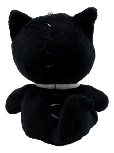 Ebros Gift Furry Bones Black Voodoo Kitten Cat Plush Toy Doll Collectible Hanging Ornament