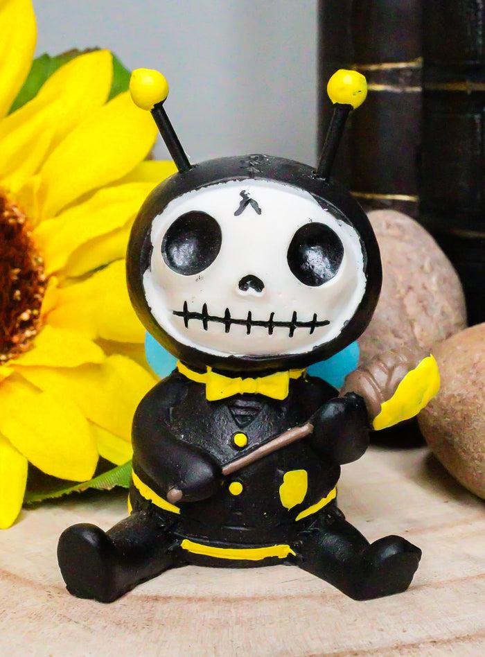 ebros gift Furry Bones Buzz The Busy Bumblebee Honey Bee Skeleton With Bowtie Figurine