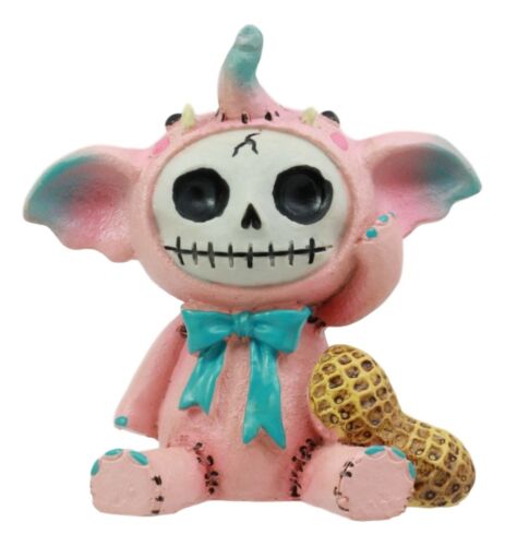 Ebros Gift Furry Bones Dumbo Elefun The Pink Elephant With Giant Peanut Figurine Furrybones