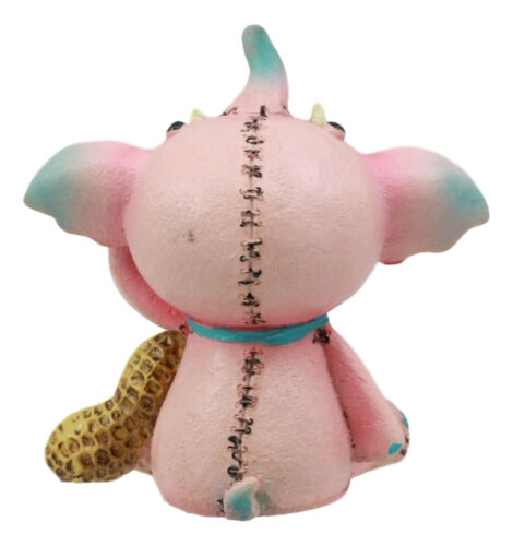 Ebros Gift Furry Bones Dumbo Elefun The Pink Elephant With Giant Peanut Figurine Furrybones