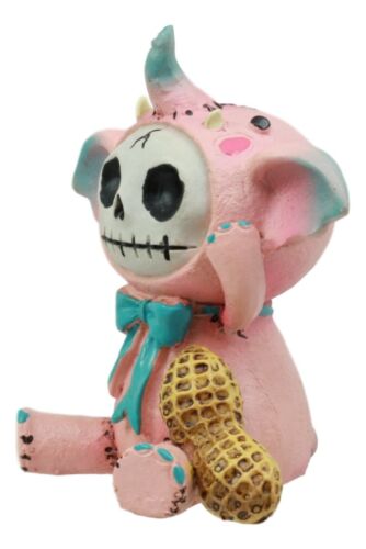 Ebros Gift Furry Bones Dumbo Elefun The Pink Elephant With Giant Peanut Figurine Furrybones