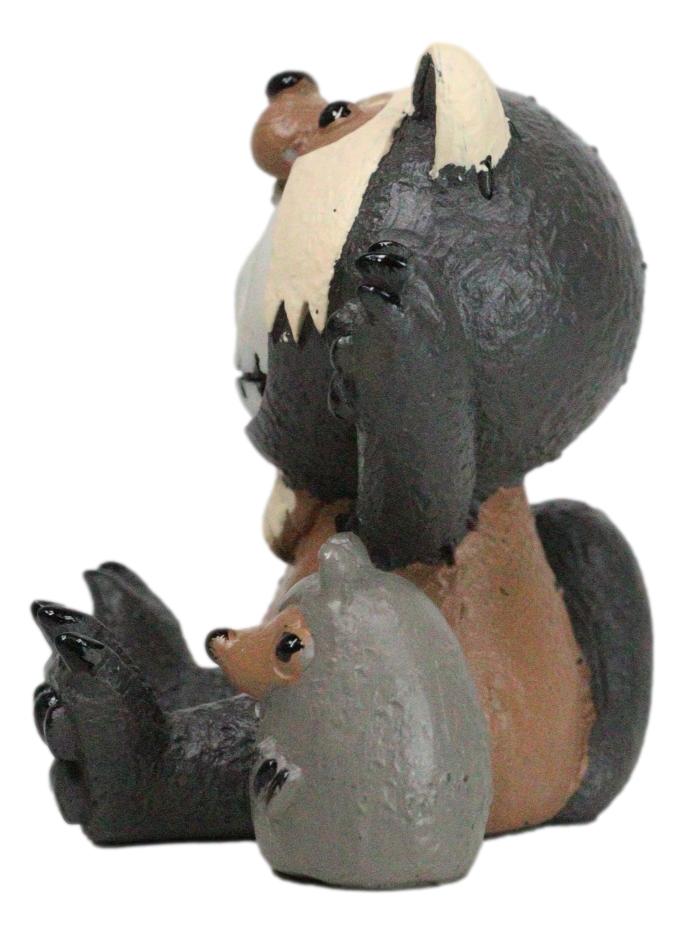 Ebros Gift Furry Bones Hugh The Skunk Bear Wolverine Voodoo Skeleton Figurine Collectible