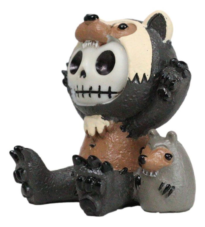 Ebros Gift Furry Bones Hugh The Skunk Bear Wolverine Voodoo Skeleton Figurine Collectible