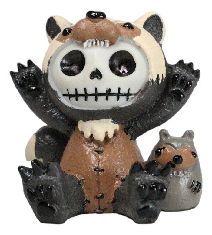 ebros gift Furry Bones Hugh The Skunk Bear Wolverine Voodoo Skeleton Figurine Collectible