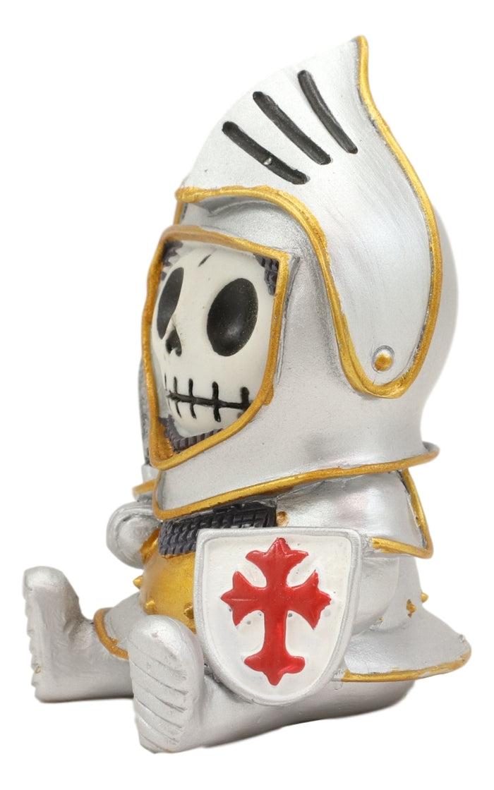 Ebros Gift Furry Bones Medieval Suit Of Armor Knight Sir Kay Skeleton Figurine Furrybones