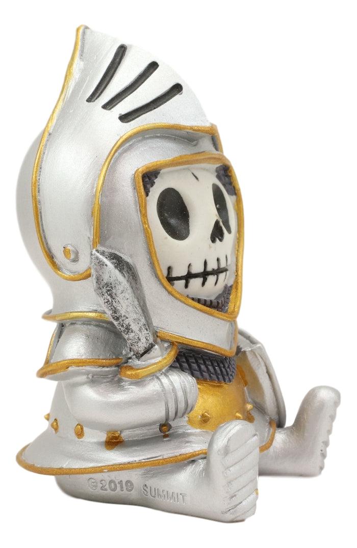 Ebros Gift Furry Bones Medieval Suit Of Armor Knight Sir Kay Skeleton Figurine Furrybones
