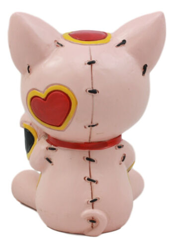Ebros Gift Furry Bones Pink Maneki Neko Skeleton Figurine Lucky Cat Kitten Furrybones Toy