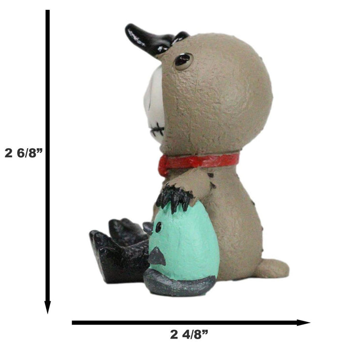 Ebros Gift Furry Bones Platypus Bill Holding Egg Voodoo Skeleton Figurine Furrybones