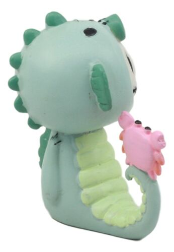 Ebros Gift Furry Bones Sea World Anchor The Seahorse Skeleton With Scuttle Crab Figurine