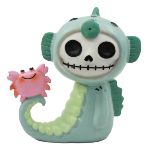 ebros gift Furry Bones Sea World Anchor The Seahorse Skeleton With Scuttle Crab Figurine