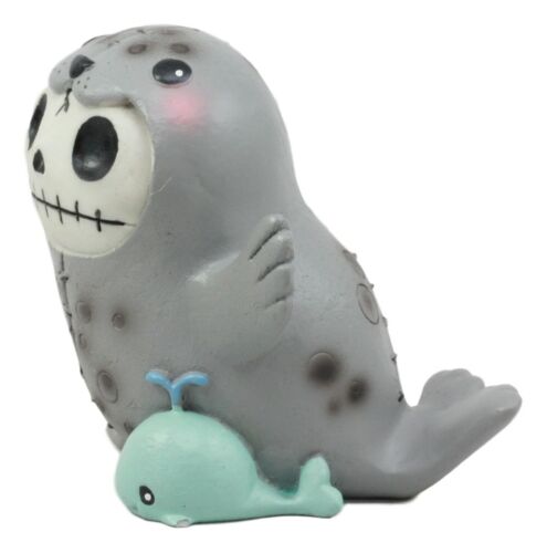 Ebros Gift Furry Bones Sea World Marine Elephant Seal Skeleton With Mini Whale Figurine