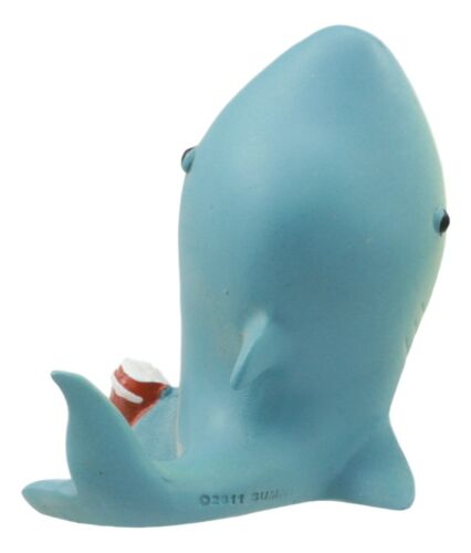 Ebros Gift Furry Bones Sharkie Great White Shark Costumed Skeleton Figurine With Tube 3"H