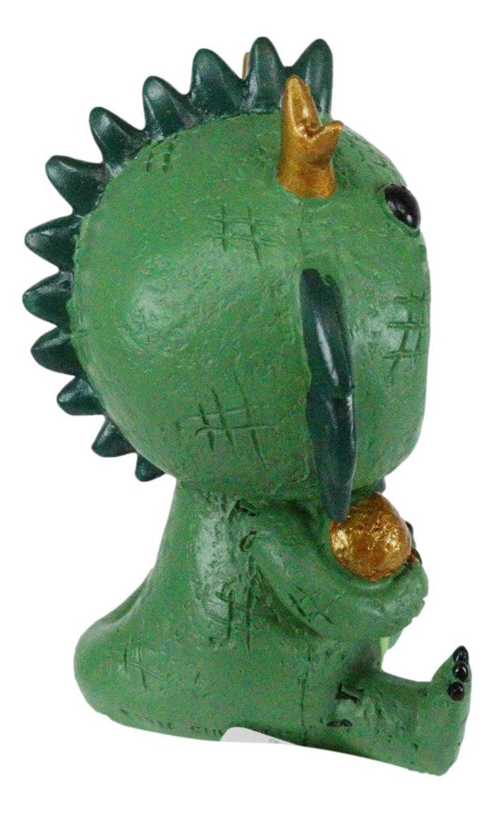 Ebros Gift Furry Bones Tatsu Japanese Dragon Skeleton Monster Sit Up Ornament Figurine