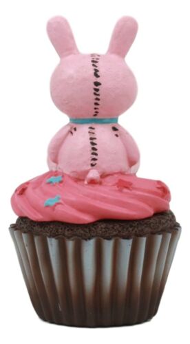 Ebros Gift Furry Bones Voodoo Pink Bunny Rabbit Skeleton On Chocolate Cupcake Jewelry Box
