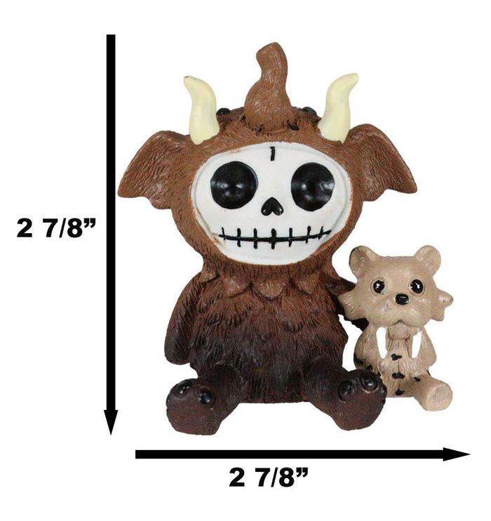 Ebros Gift Furry Bones Warren The Mammoth And Sabretooth Tiger Skeleton Furrybones Figurine