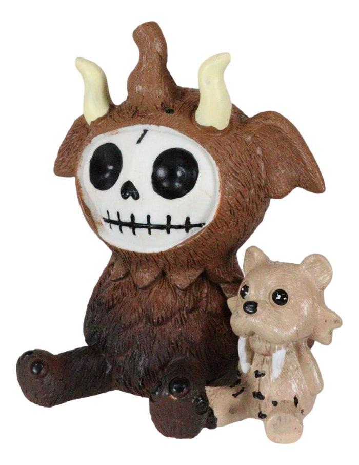 Ebros Gift Furry Bones Warren The Mammoth And Sabretooth Tiger Skeleton Furrybones Figurine