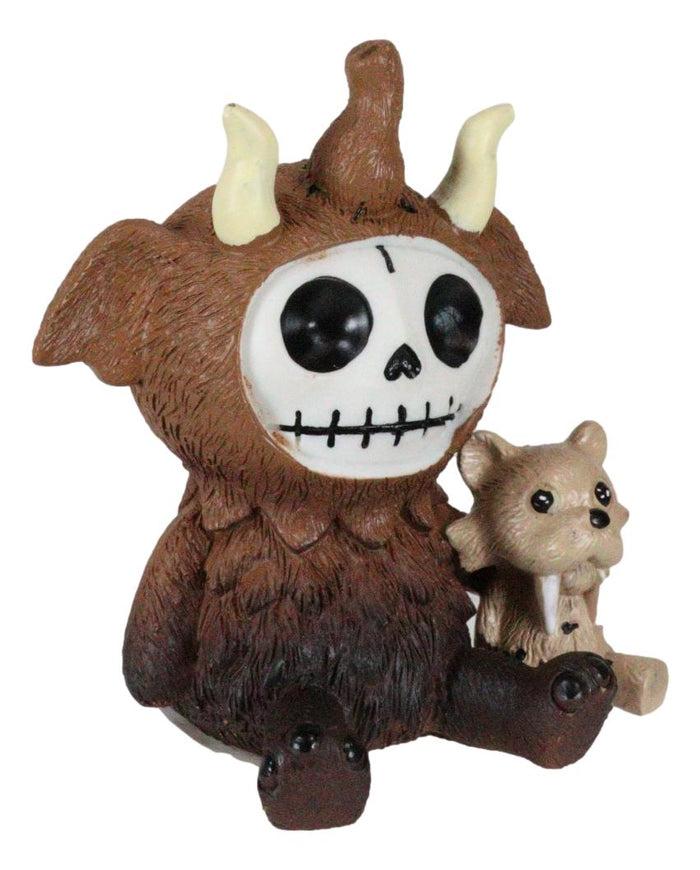 Ebros Gift Furry Bones Warren The Mammoth And Sabretooth Tiger Skeleton Furrybones Figurine