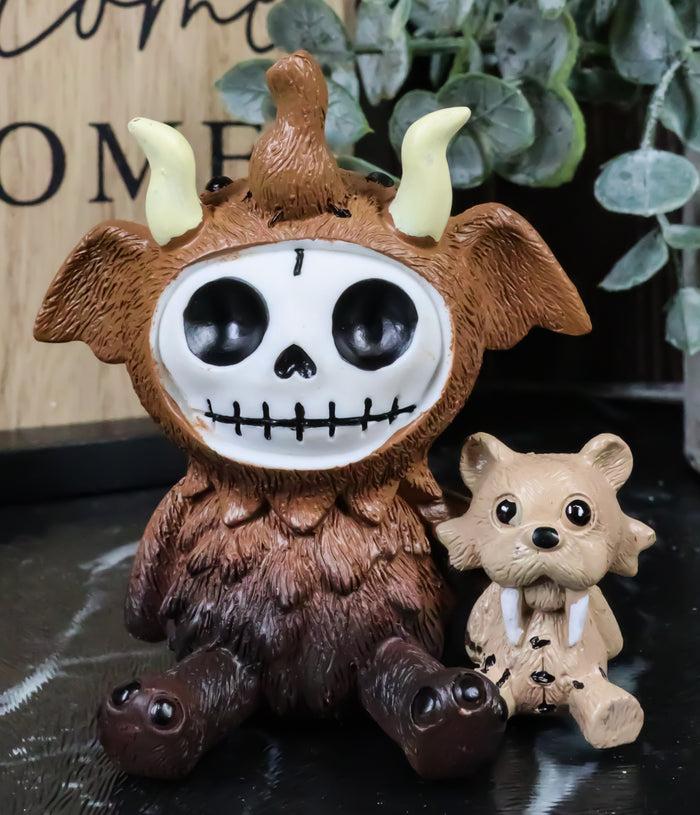 ebros gift Furry Bones Warren The Mammoth And Sabretooth Tiger Skeleton Furrybones Figurine