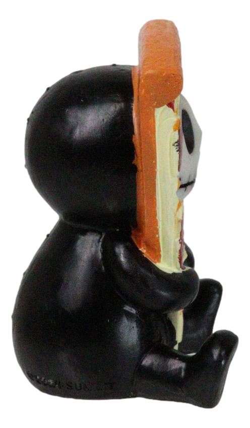 Ebros Gift Furry Bones Whimsical Peppi Pizza With Cheese Skeleton Figurine Furrybones