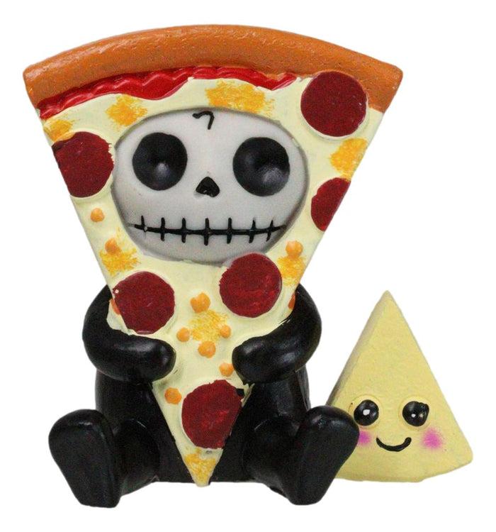 ebros gift Furry Bones Whimsical Peppi Pizza With Cheese Skeleton Figurine Furrybones