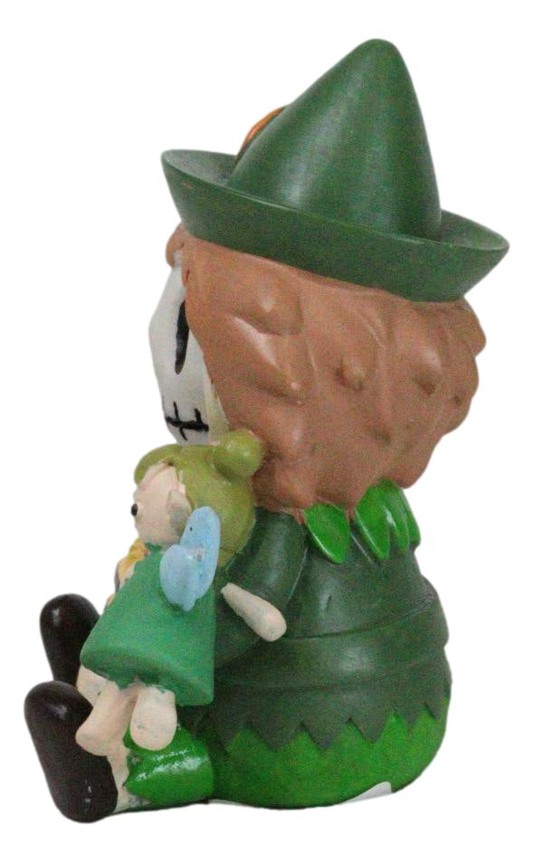 Ebros Gift Furry Bones Whimsical Peter Pan With Tinker Bell Skeleton Figurine Furrybones