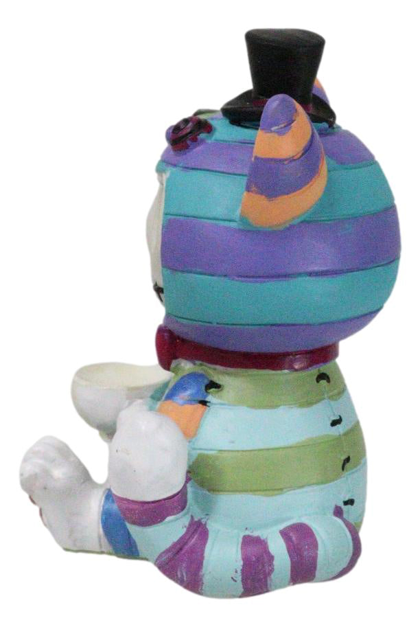 Ebros Gift Furry Bones Whimsical Wonderland Cheshire Cat Alice Decor Figurine Furrybones