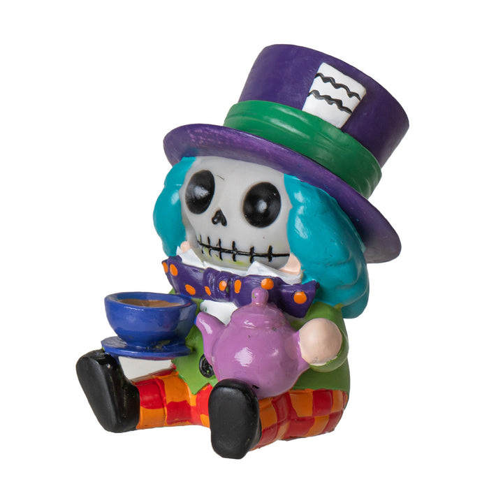 Ebros Gift Furry Bones Whimsical Wonderland Mad Hatter Alice Skeleton Figurine Furrybones