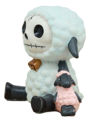 Ebros Gift Furry Bones Woolee The Blue Sheep Skeleton Figurine Furrybones Collectible Decor