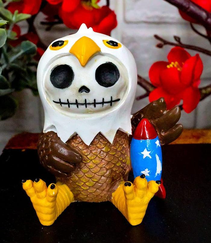 ebros gift Furrybones Baldie Glory The Eagle Hooded Skeleton Monster Figurine Collectible