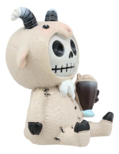Ebros Gift Furrybones Billy The Goat Figurine Small Furry Bones Skeleton Monster Goatie