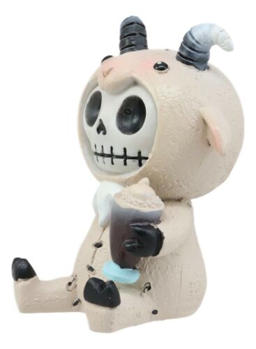 Ebros Gift Furrybones Billy The Goat Figurine Small Furry Bones Skeleton Monster Goatie