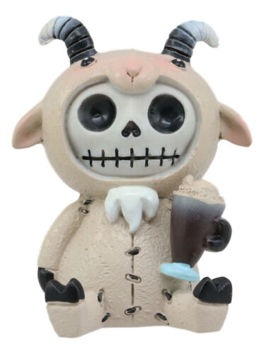 ebros gift Furrybones Billy The Goat Figurine Small Furry Bones Skeleton Monster Goatie