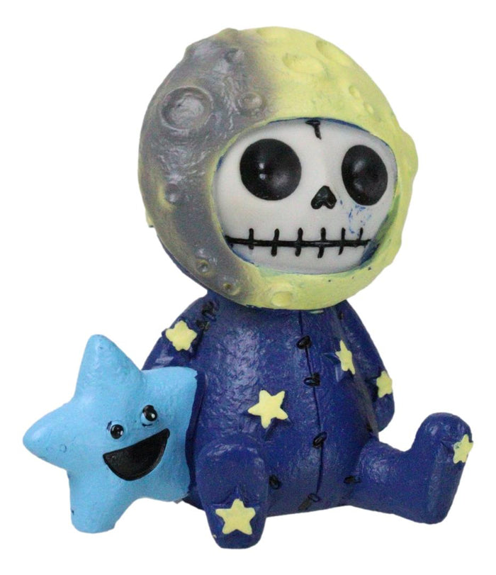 Ebros Gift Furrybones Celestial Heavens Luno Moon And Stars Skeleton Furry Bones Figurine