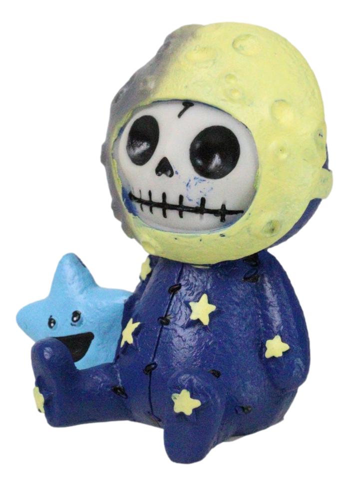 Ebros Gift Furrybones Celestial Heavens Luno Moon And Stars Skeleton Furry Bones Figurine