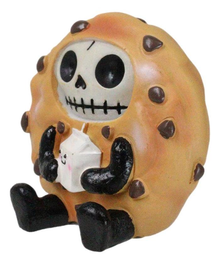 Ebros Gift Furrybones Choco The Chocolate Chip Cookie Monster Skeleton Furry Bones Figurine