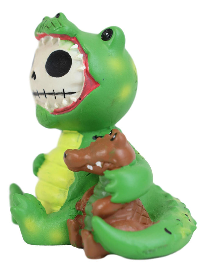 Ebros Gift Furrybones Chomper Crocodile Alligator Skeleton Monster Figurine Furry Bones