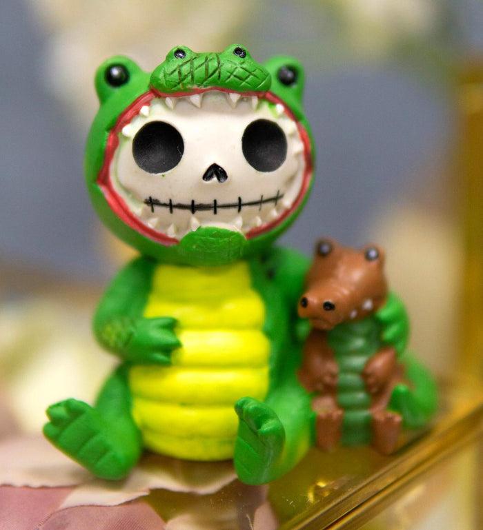 ebros gift Furrybones Chomper Crocodile Alligator Skeleton Monster Figurine Furry Bones