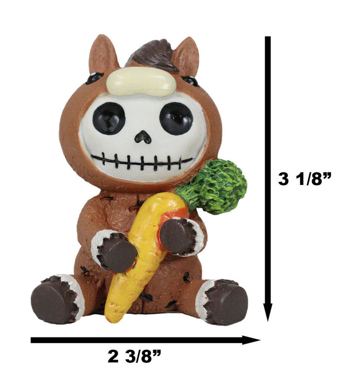 Ebros Gift Furrybones Clyde The Donkey Mule Ass Horse Skeleton Monster Furry Bones Figurine