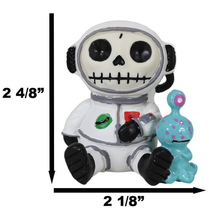 Ebros Gift Furrybones Cosmo The Space Explorer Astronaut With ET Alien Furry Bone Figurine
