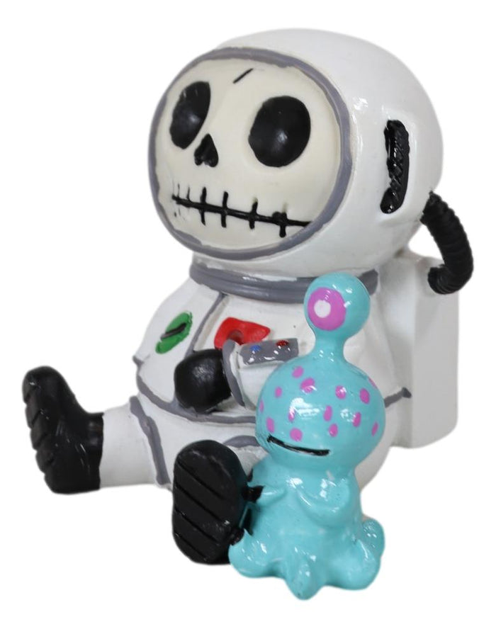 Ebros Gift Furrybones Cosmo The Space Explorer Astronaut With ET Alien Furry Bone Figurine