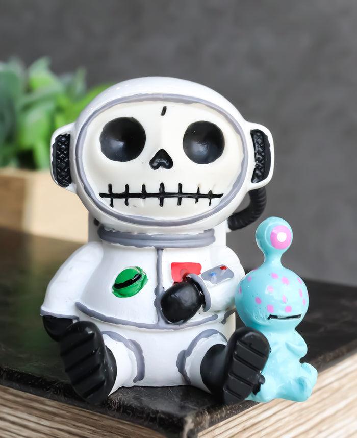 ebros gift Furrybones Cosmo The Space Explorer Astronaut With ET Alien Furry Bone Figurine